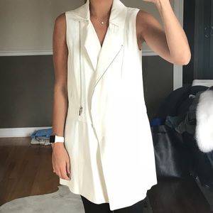 White Silk Vest